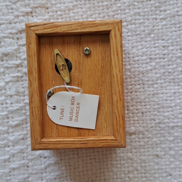 Mini Music Box. Sankyo.  Little Girl Ballerina Art Tile.  Works. Plays Dancer - Picture 4 of 4